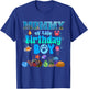 Mommy Of The Birthday Boy Aquarium Sea Animals Matching T-Shirt - T-Shirt | Royal