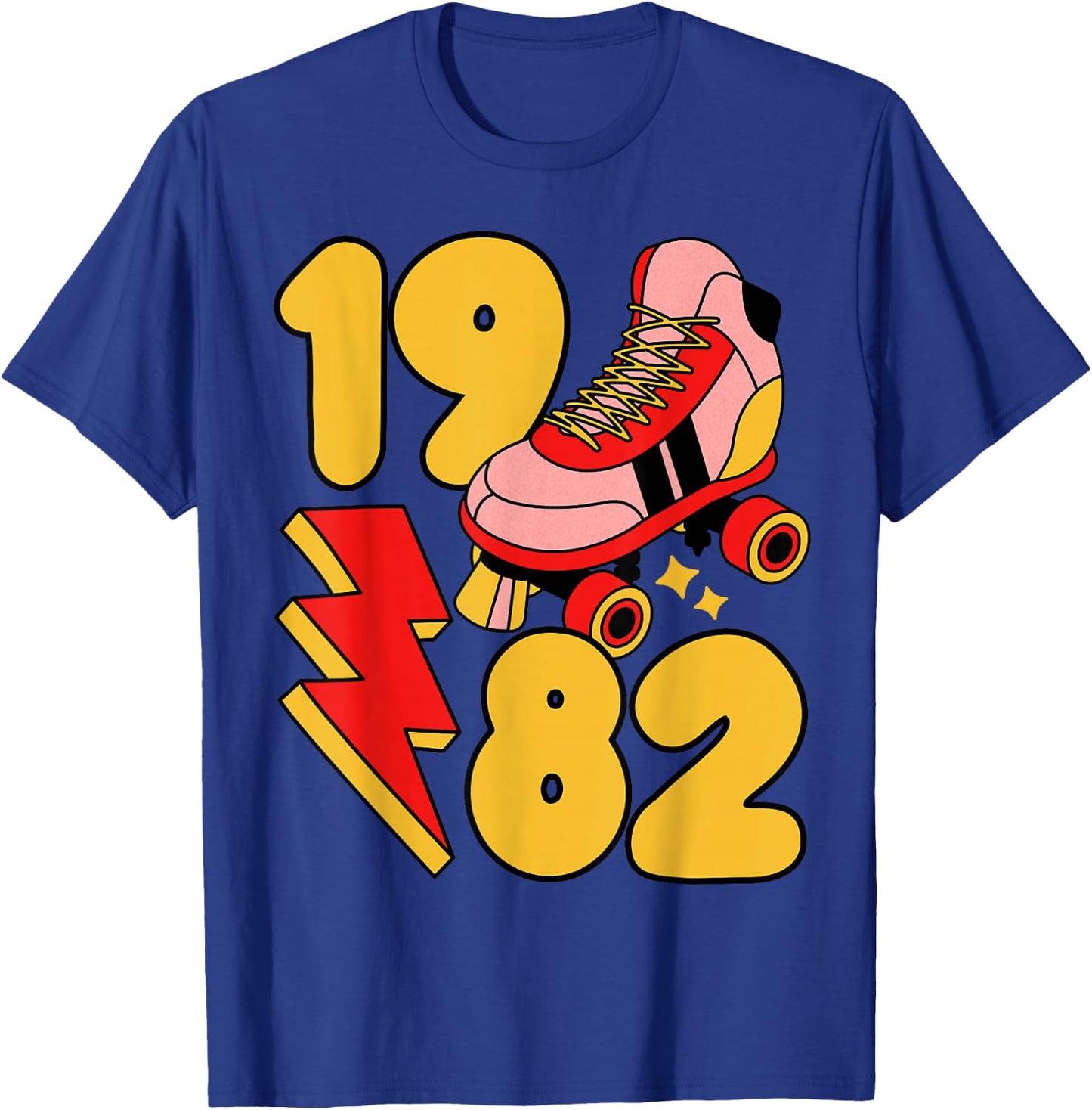 1982 Retro Roller Skate Vintage 80s Nostalgia Collector T-Shirt - T-Shirt | Royal