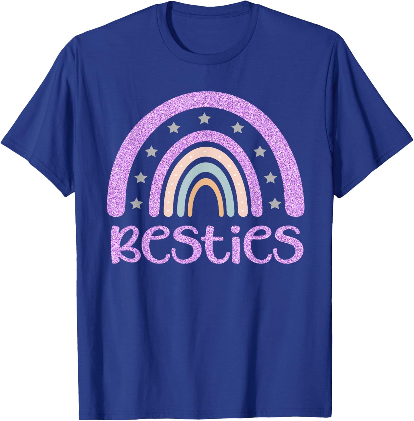 Besties BFF Heart Best Friends Bestie T-Shirt - T-Shirt | Royal