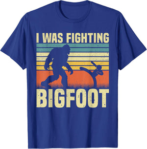 I Was Fighting Bigfoot PWD Funny Broken Leg Arm Wheelchair T-Shirt - T-Shirt | Royal