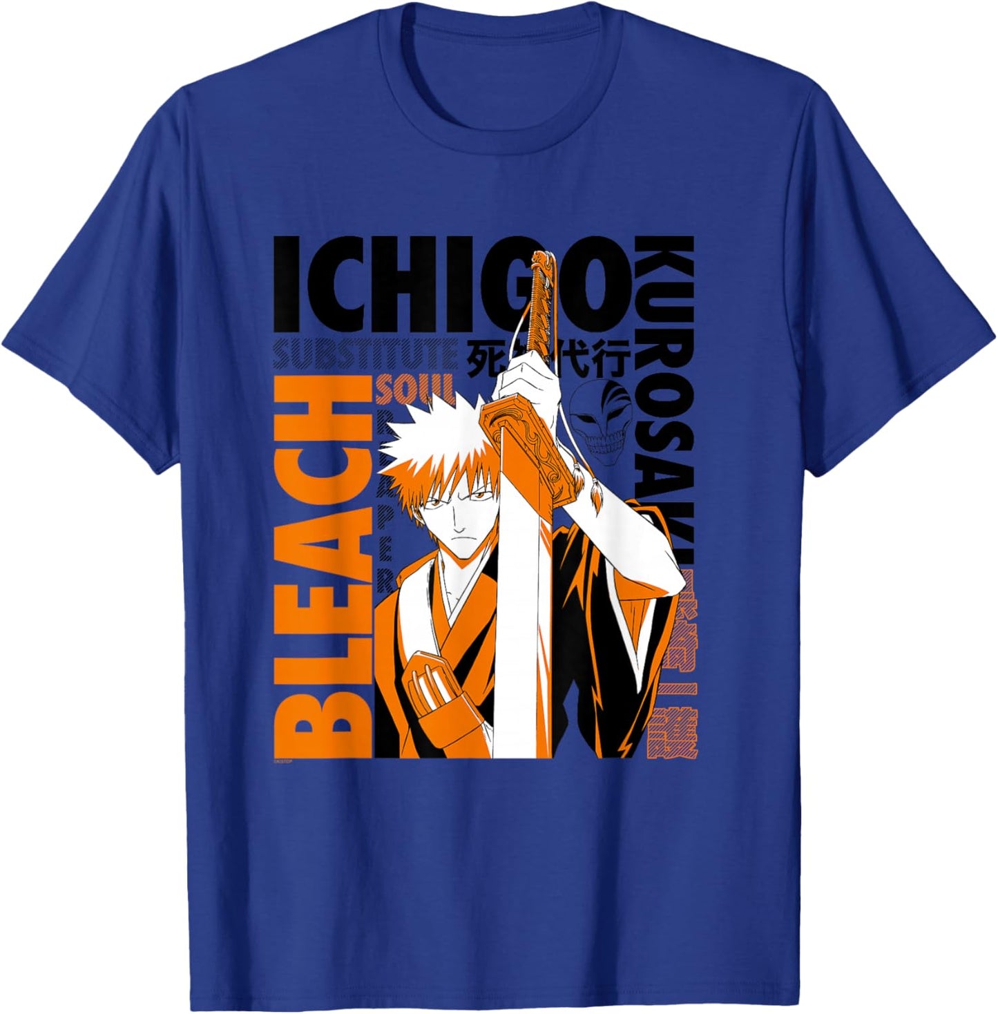 Bleach Ichigo with Text Collage Anime T-Shirt - T-Shirt | Royal
