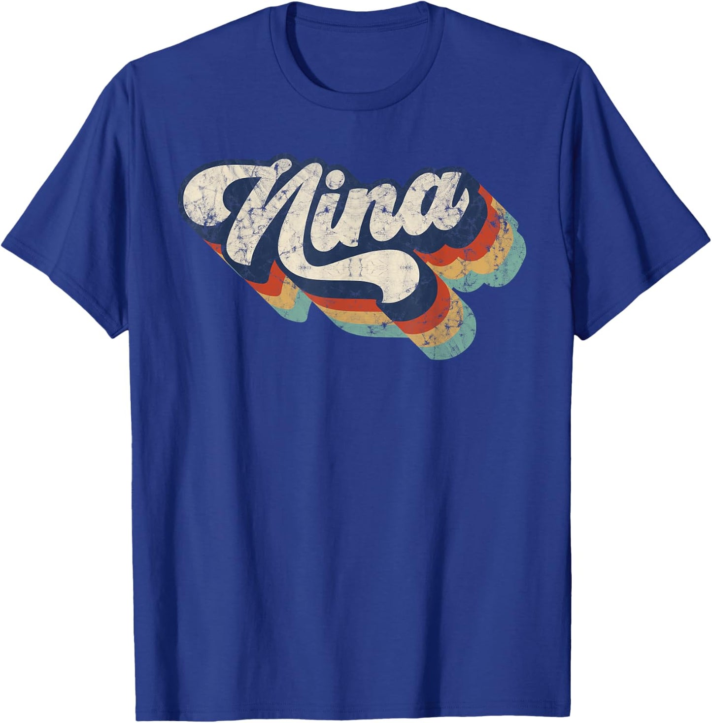 Retro Cute Nina for Grandma Best Nina Ever Mother's Day T-Shirt - T-Shirt | Royal