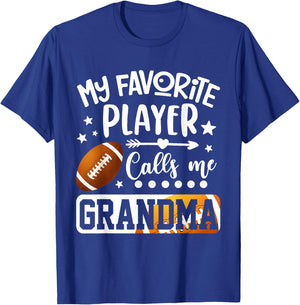 My Favorite Football Player Calls Me Grandma T-Shirt - T-Shirt | Royal