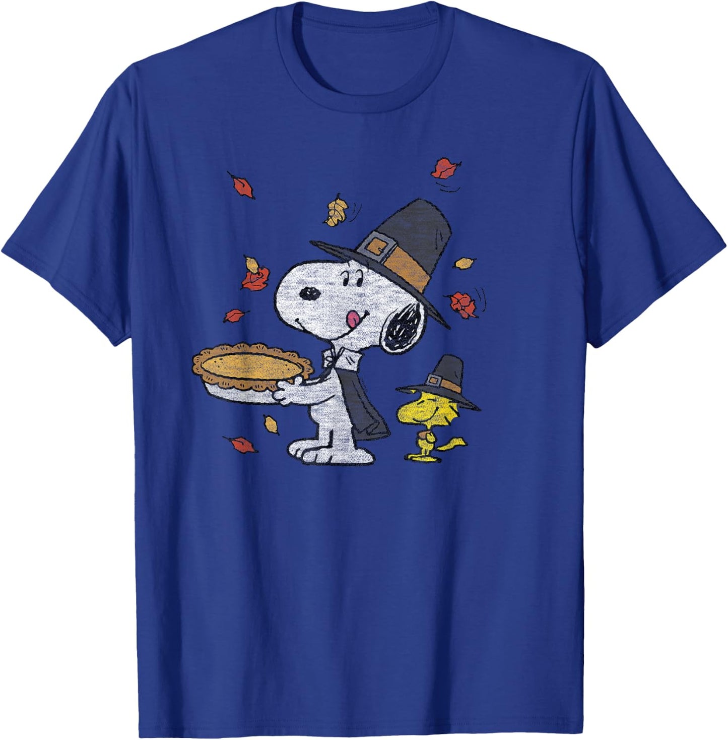 Peanuts - Thanksgiving Scene T-Shirt - T-Shirt | Royal