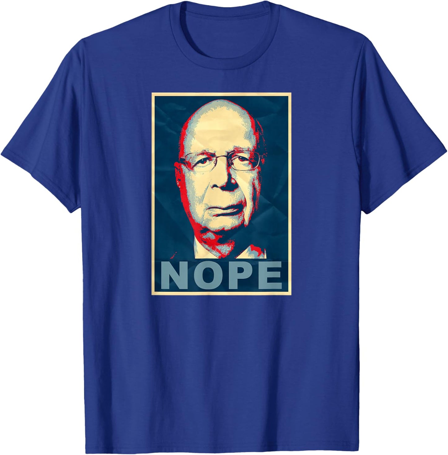 Klaus Schwab Nope T-Shirt - T-Shirt | Royal