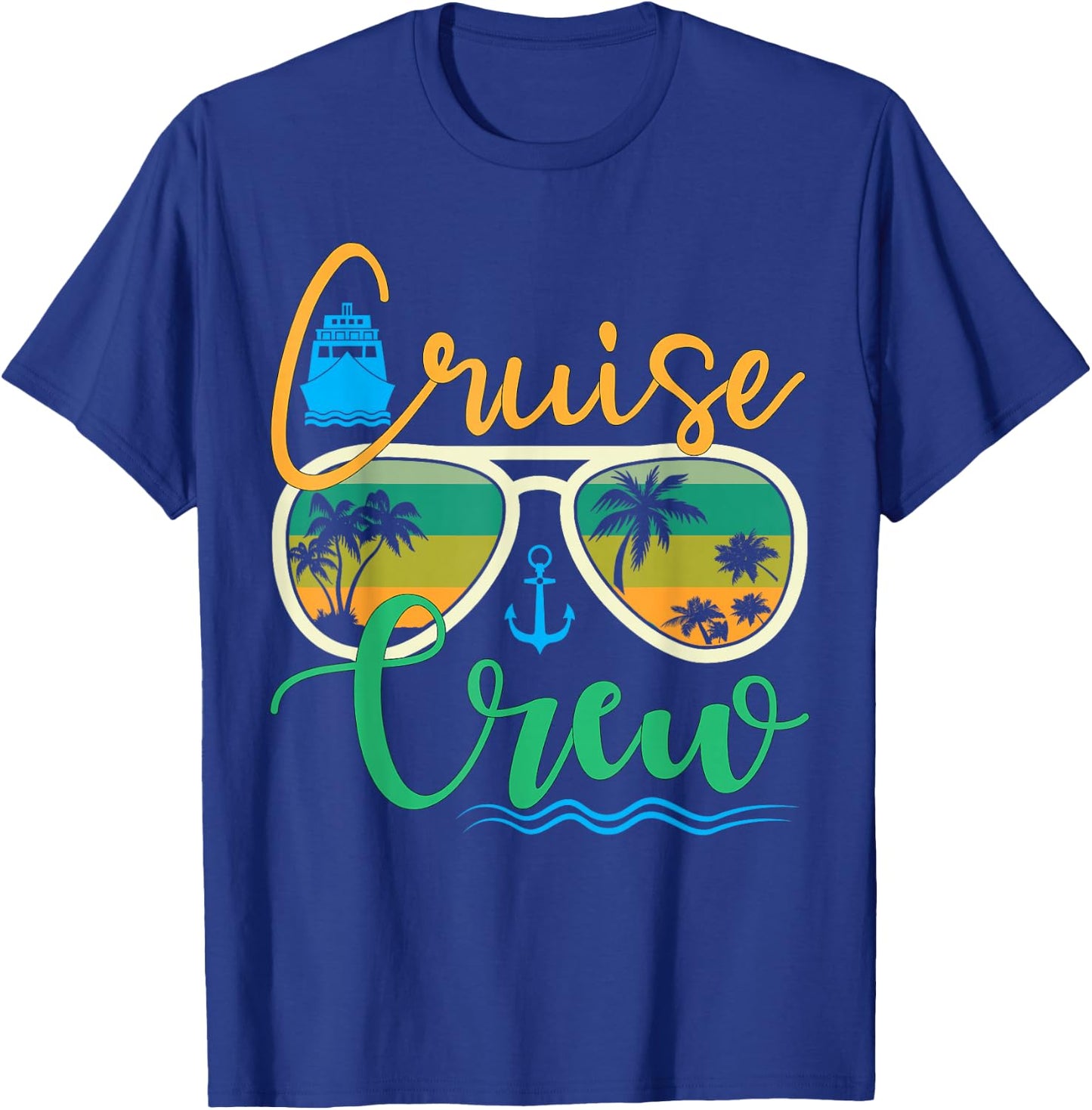 Cruise Crew 2025 Family Vacation Beach Matching Groupe T-Shirt - T-Shirt | Royal
