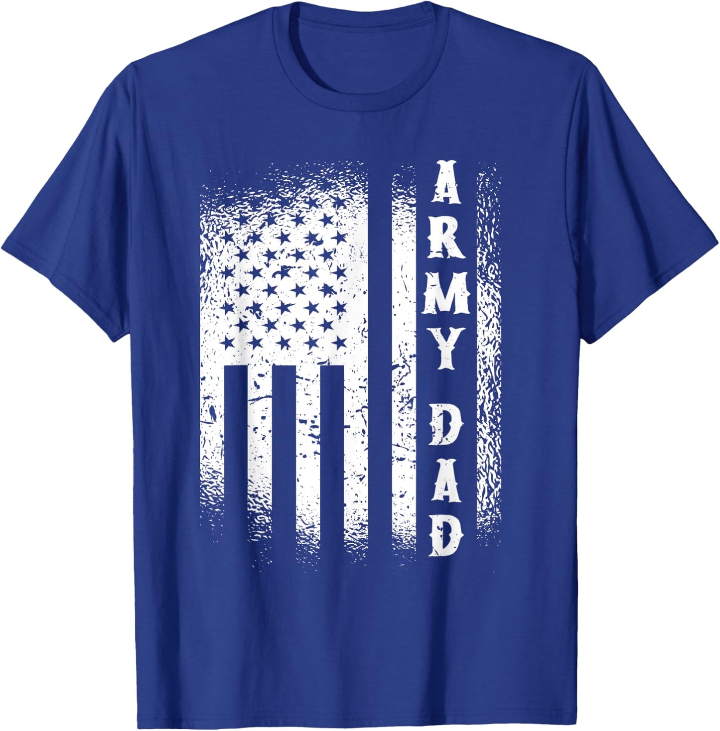 Army Dad USA Flag US Military Fathers Day T-Shirt - T-Shirt | Royal
