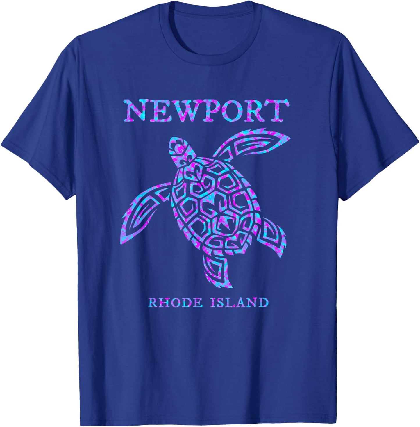 Newport Rhode Island Sea Turtle Boys Girls Souvenir T-Shirt - T-Shirt | Royal