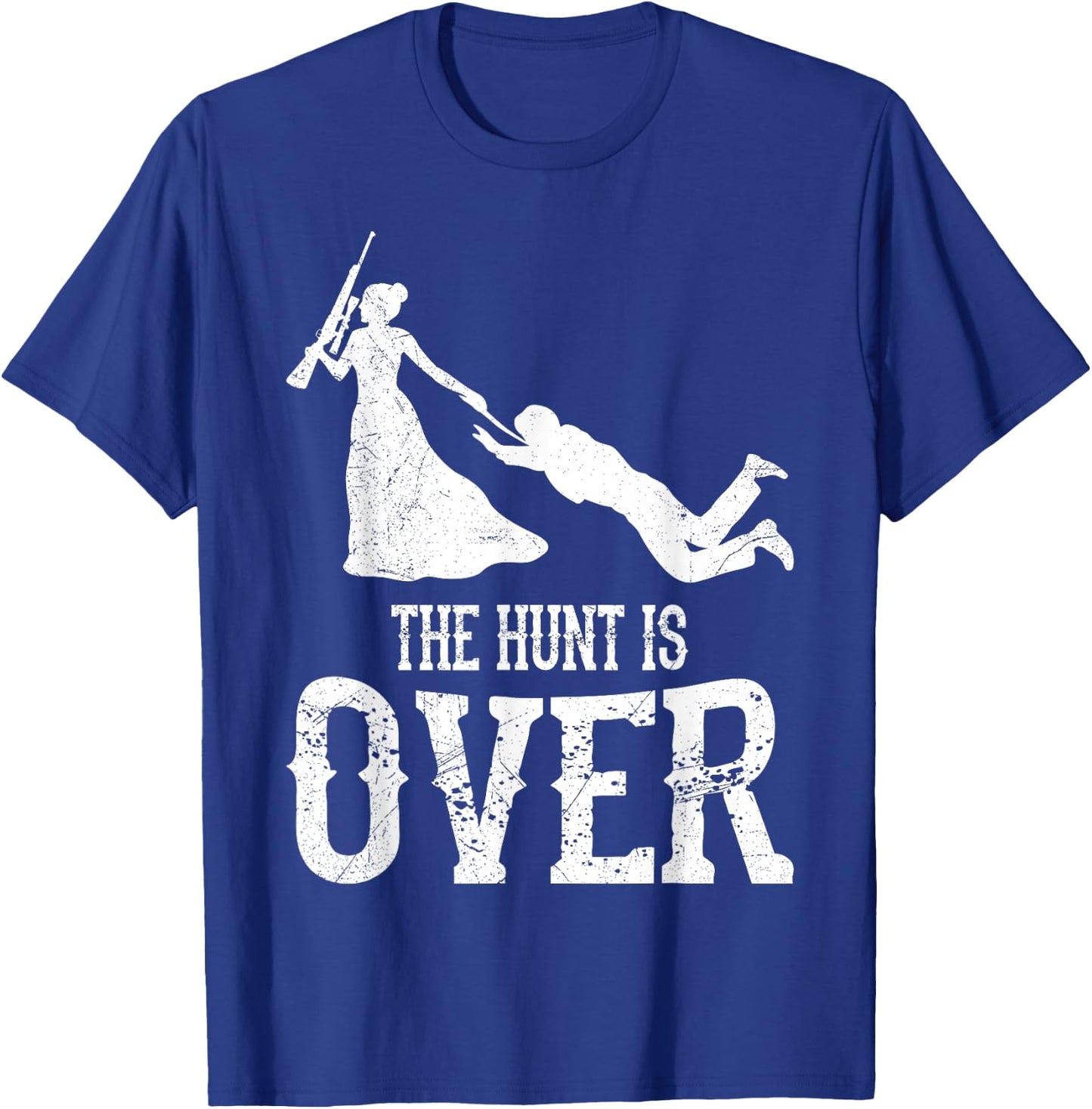 Men's Hunting Wedding Hen Party Bride T-Shirt - T-Shirt | Royal
