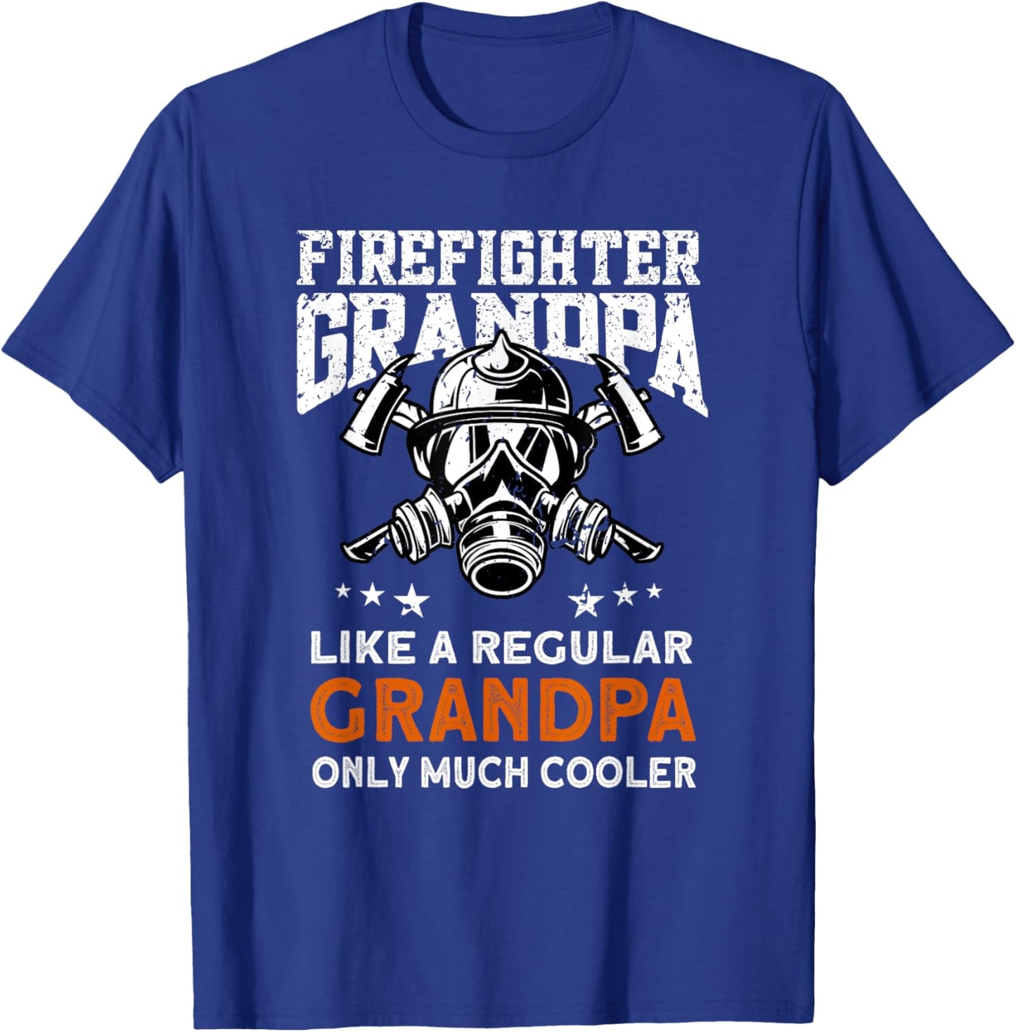 Firefighter Grandpa - Firemen Fireman Firefighter T-Shirt - T-Shirt | Royal