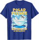 Ice Cold New Years Arctic Iceberg Freeze Swim Team Polar Plunge Freezing For A Reason! Cool Polar Bear Swimming T-Shirt - T-Shirt | Royal