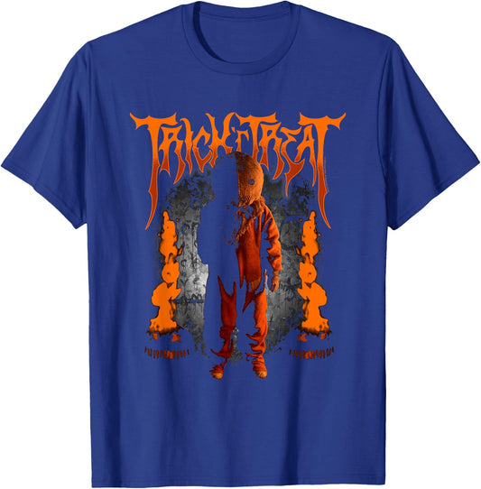 Trick 'r Treat Sam with Creepy Logo T-Shirt - T-Shirt | Royal