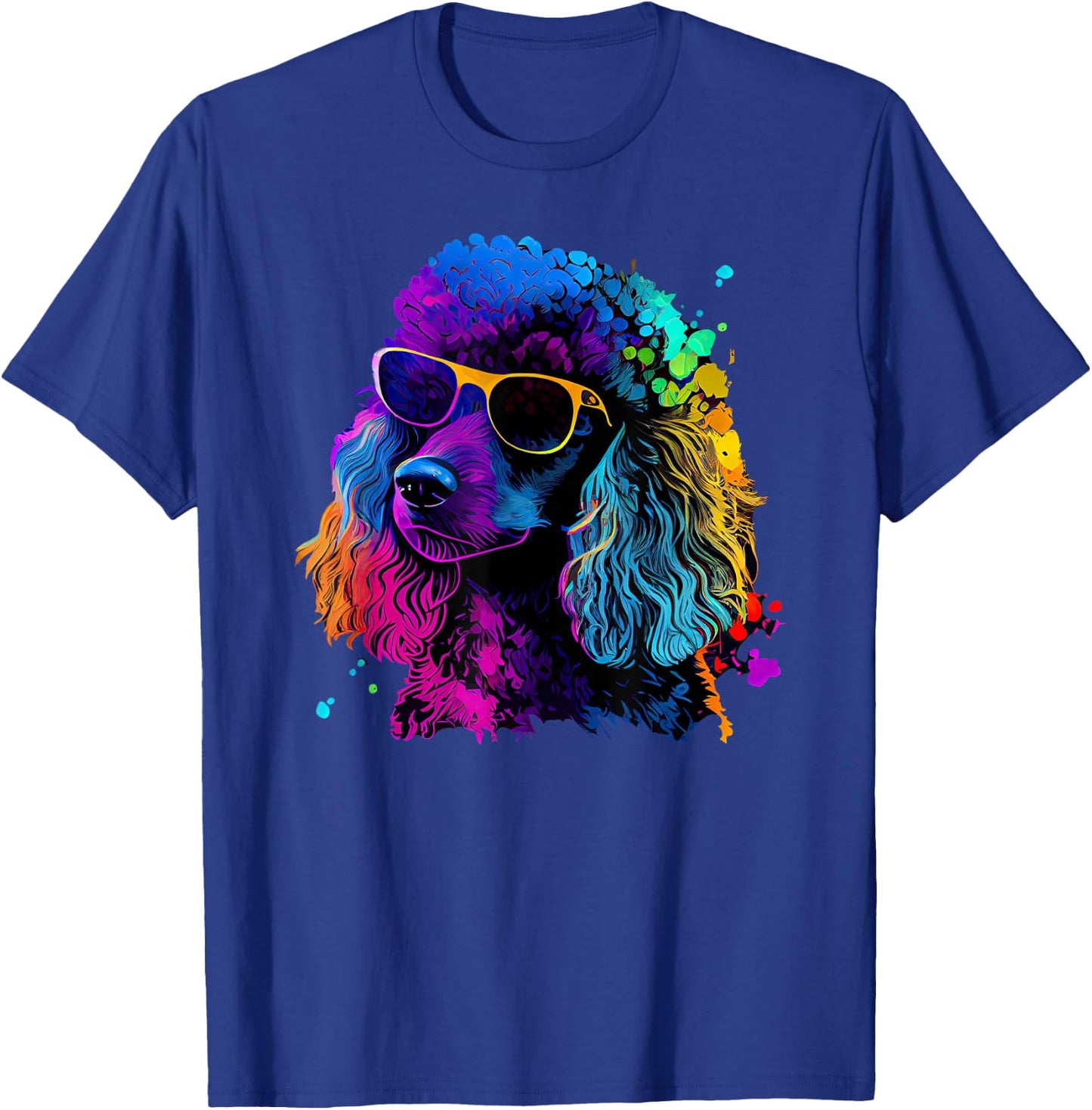 Poodle Pop Art Colorful Design Poodle Lovers T-Shirt - T-Shirt | Royal