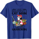 Never Underestimate A Cat Mom Who Loves Gardening Women Kids T-Shirt - T-Shirt | Royal