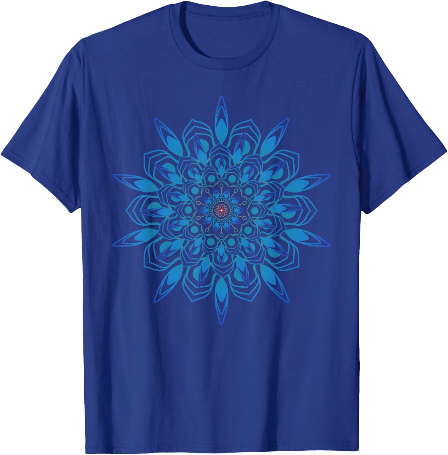 Mandala Sacred Design Art Lover Spiritual Geometry Graphic T-Shirt - T-Shirt | Royal