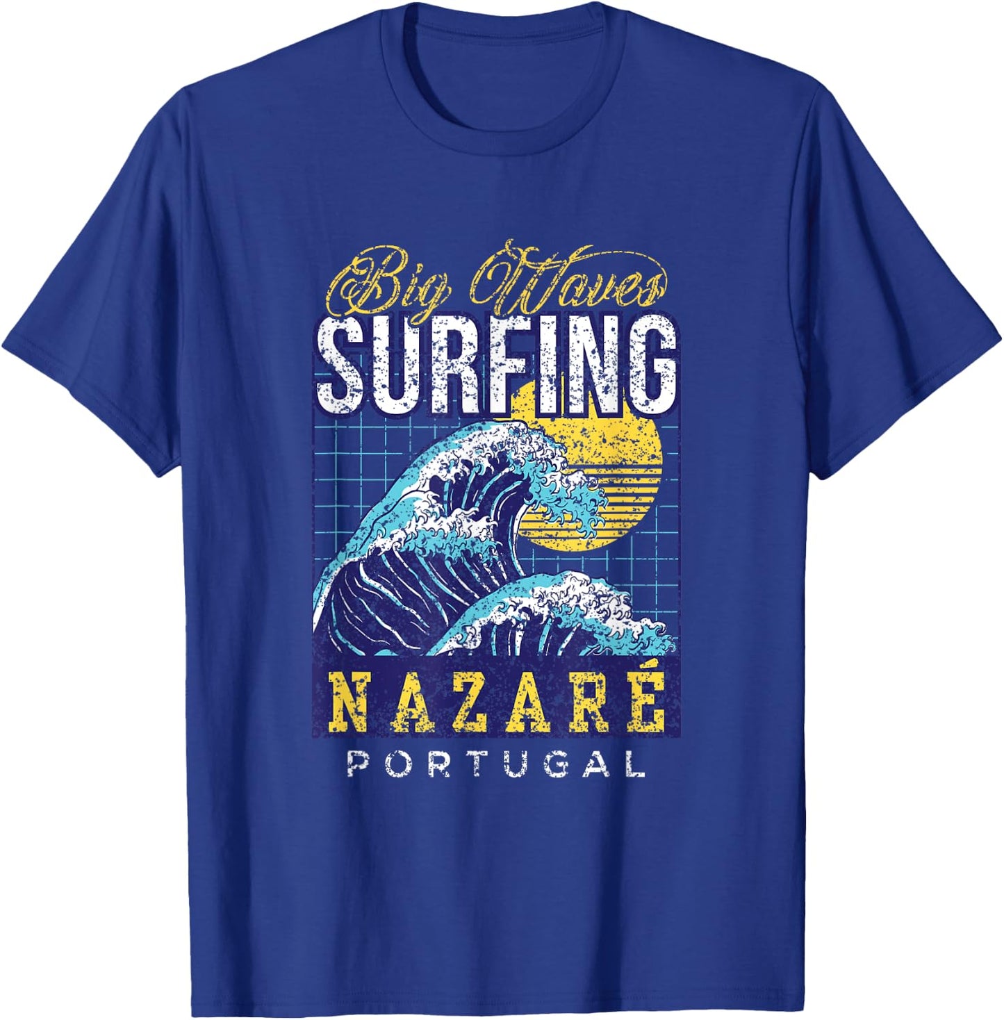 Big Wave Surfing Nazaré Portugal Surfer Surf T-Shirt - T-Shirt | Royal