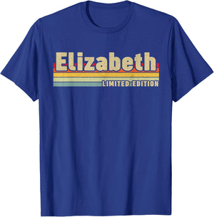 Elizabeth Gift Name Personalized Birthday Funny Christmas T-Shirt - T-Shirt | Royal