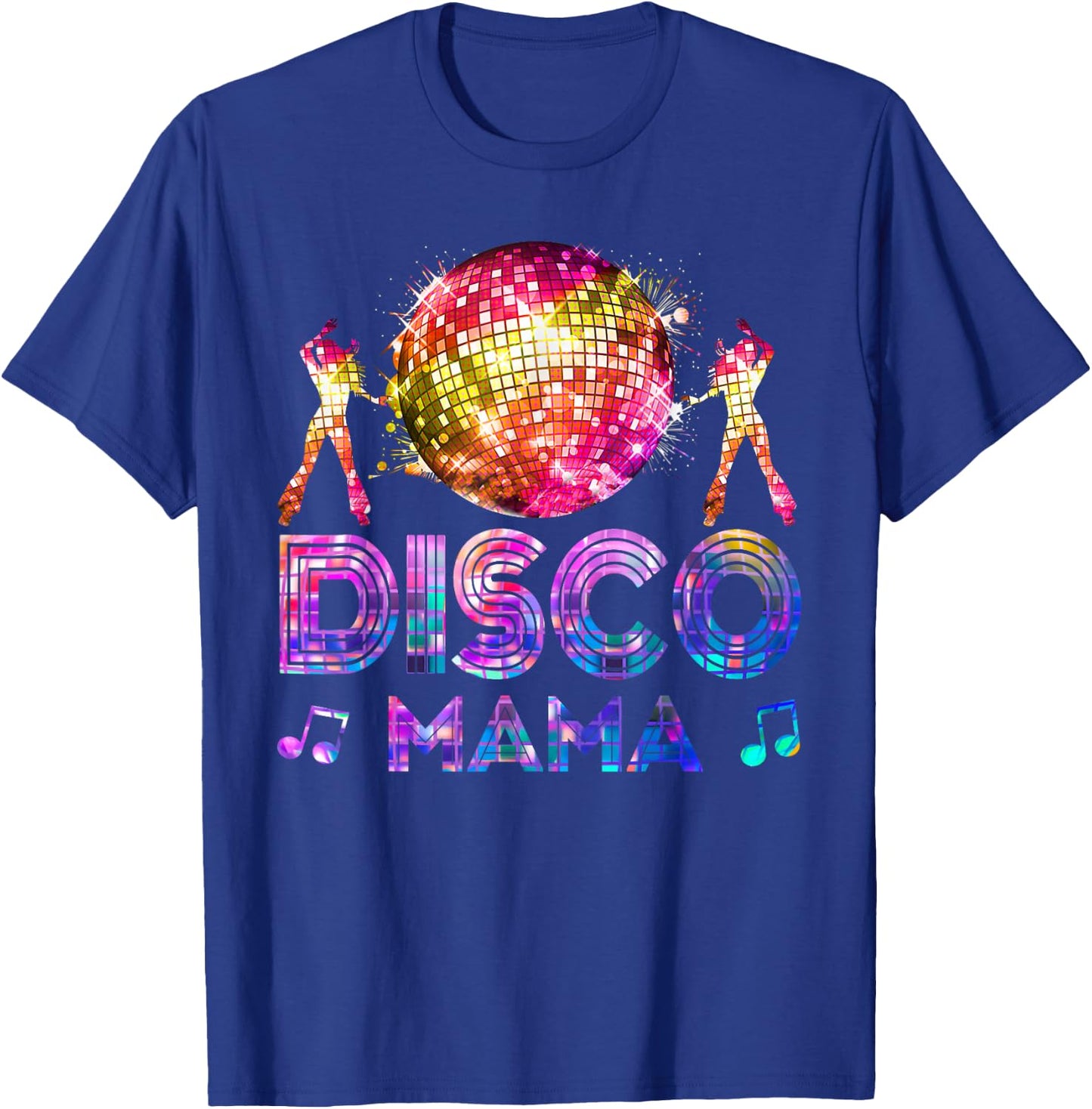 Disco Mama 70's Themed Disco Queen Vintage Seventies Costume T-Shirt - T-Shirt | Royal