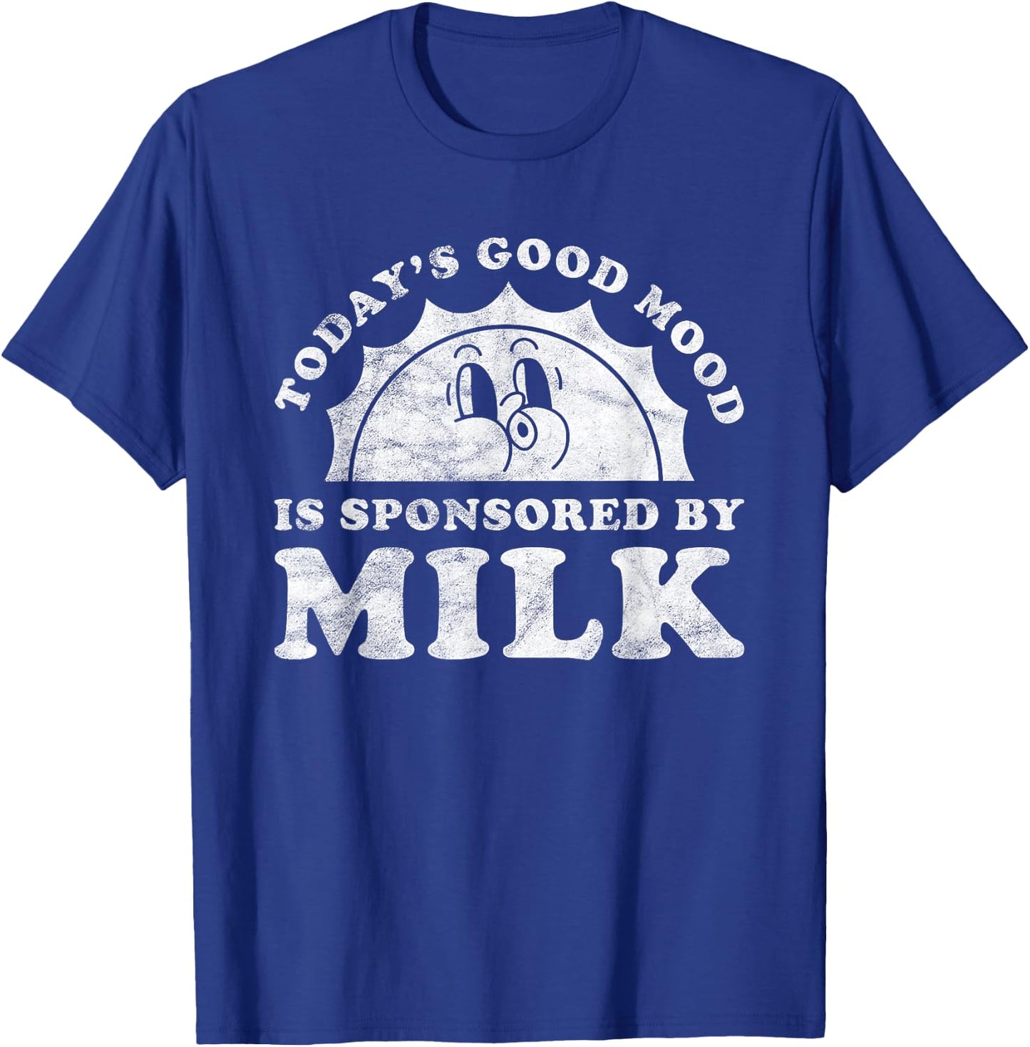 Funny Cute Retro Vintage Milk or Dairy Farmer T-Shirt - T-Shirt | Royal