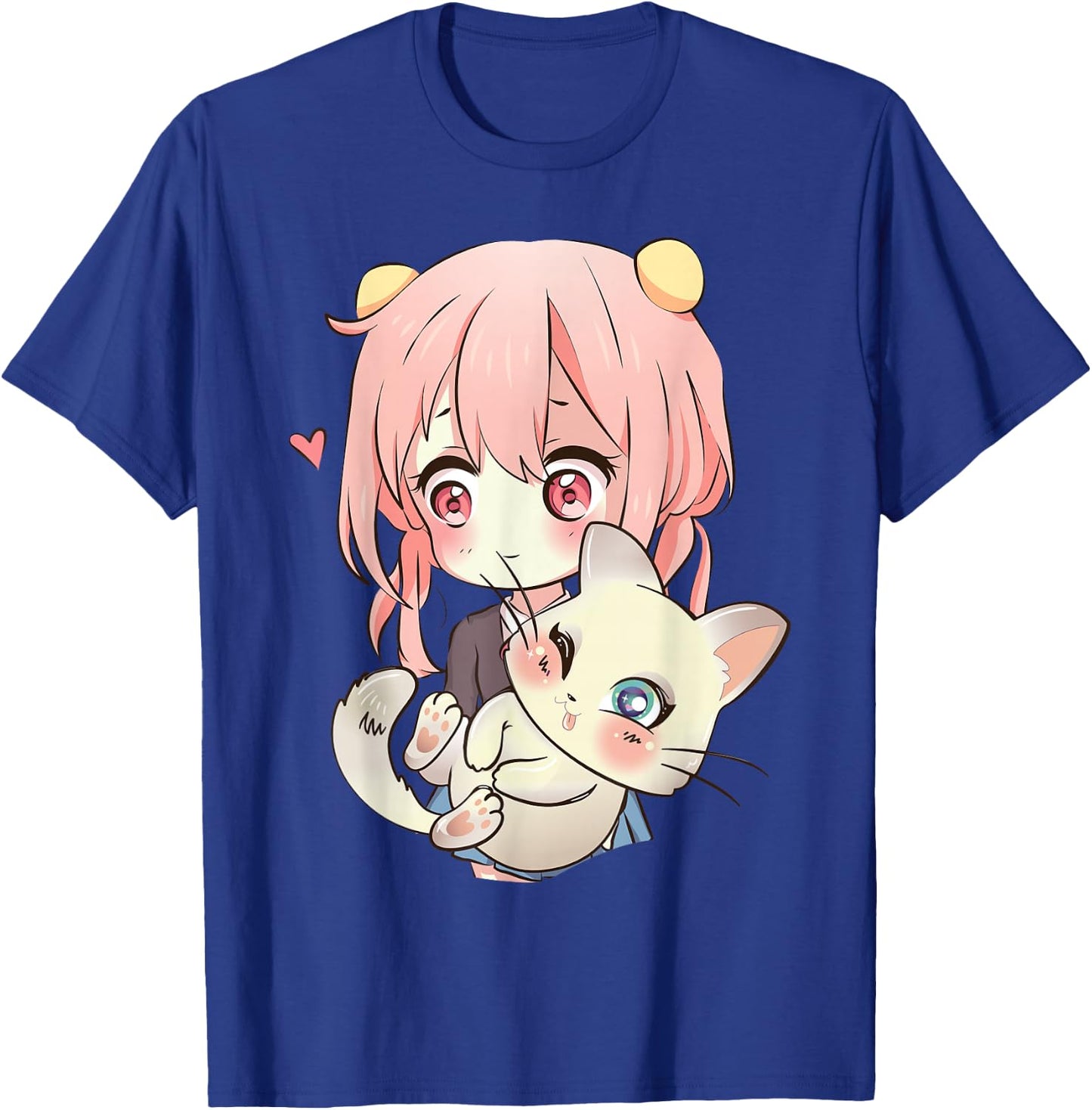 Anime and Cats Lover for Teen Manga Kawaii Graphic Otaku T-Shirt - T-Shirt | Royal