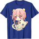 Anime and Cats Lover for Teen Manga Kawaii Graphic Otaku T-Shirt - T-Shirt | Royal