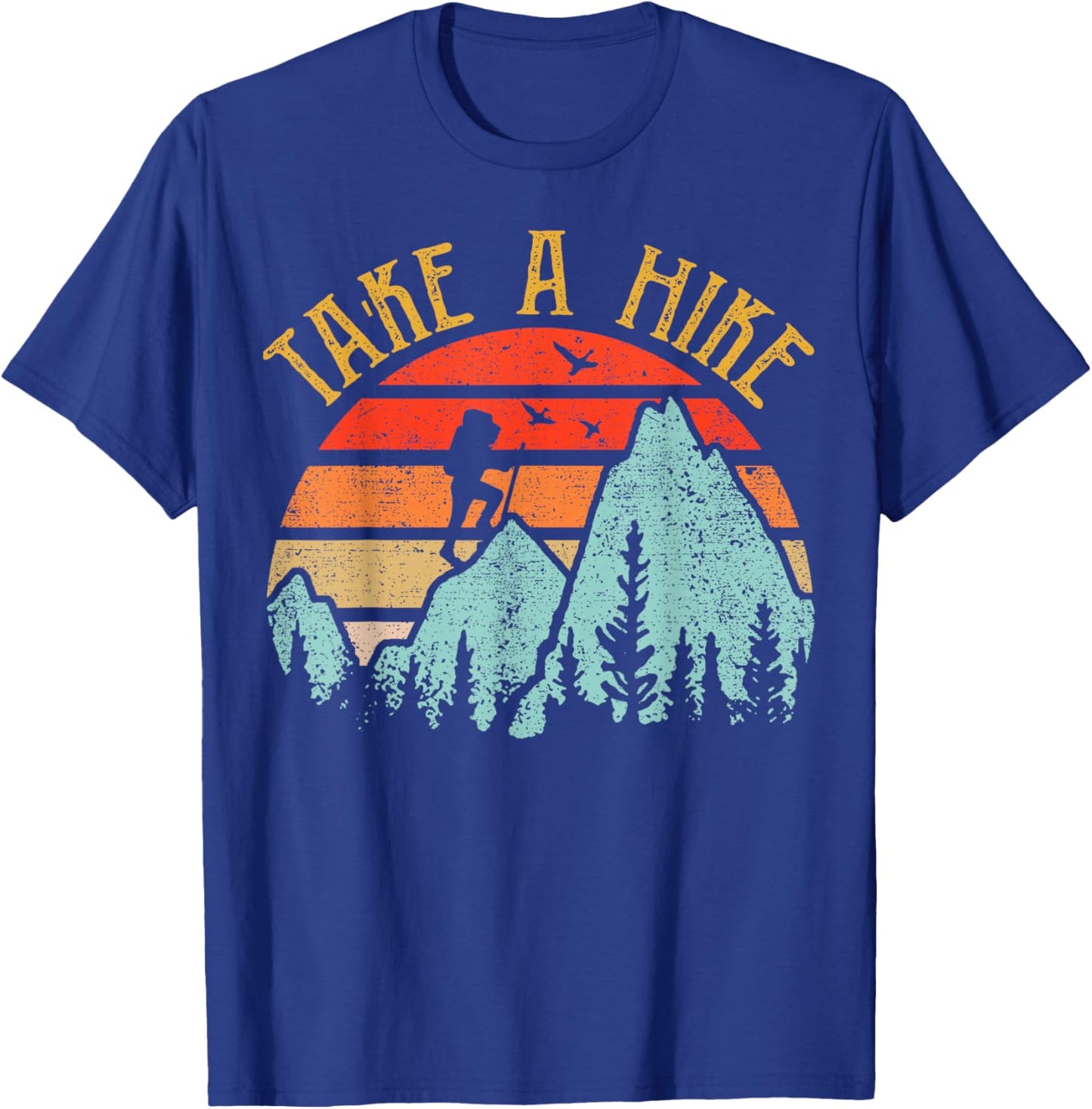 Funny Hiking-Shirt Take A Hike Women Men Kids Boy Toddler T-Shirt - T-Shirt | Royal