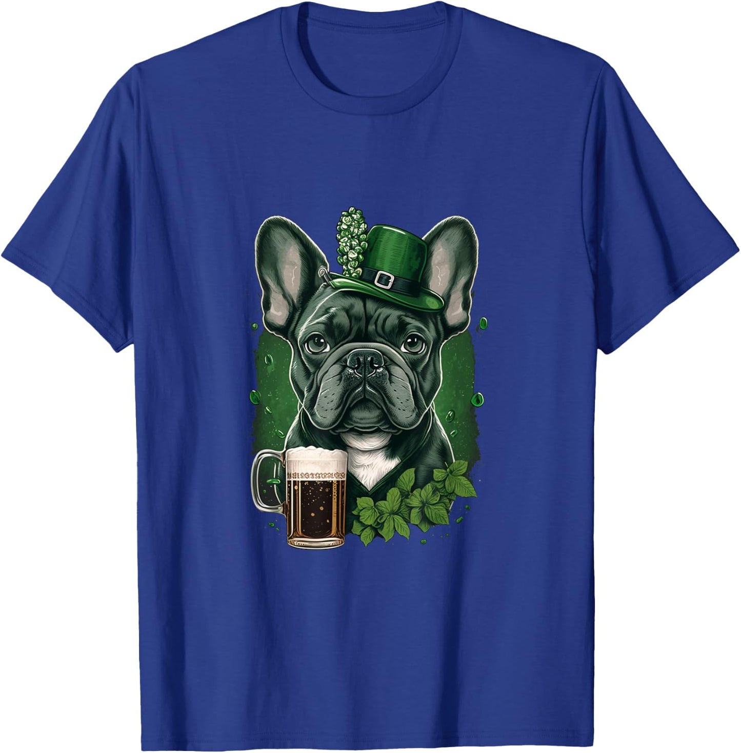 French Bulldog |St. Patricks Day Beer Shamrock Ireland Dog Women T-Shirt - T-Shirt | Royal