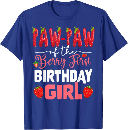 Paw Paw of The Berry First Bday of Girl Strawberry Grandpa