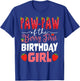 Paw Paw of The Berry First Bday of Girl Strawberry Grandpa T-Shirt - T-Shirt | Royal