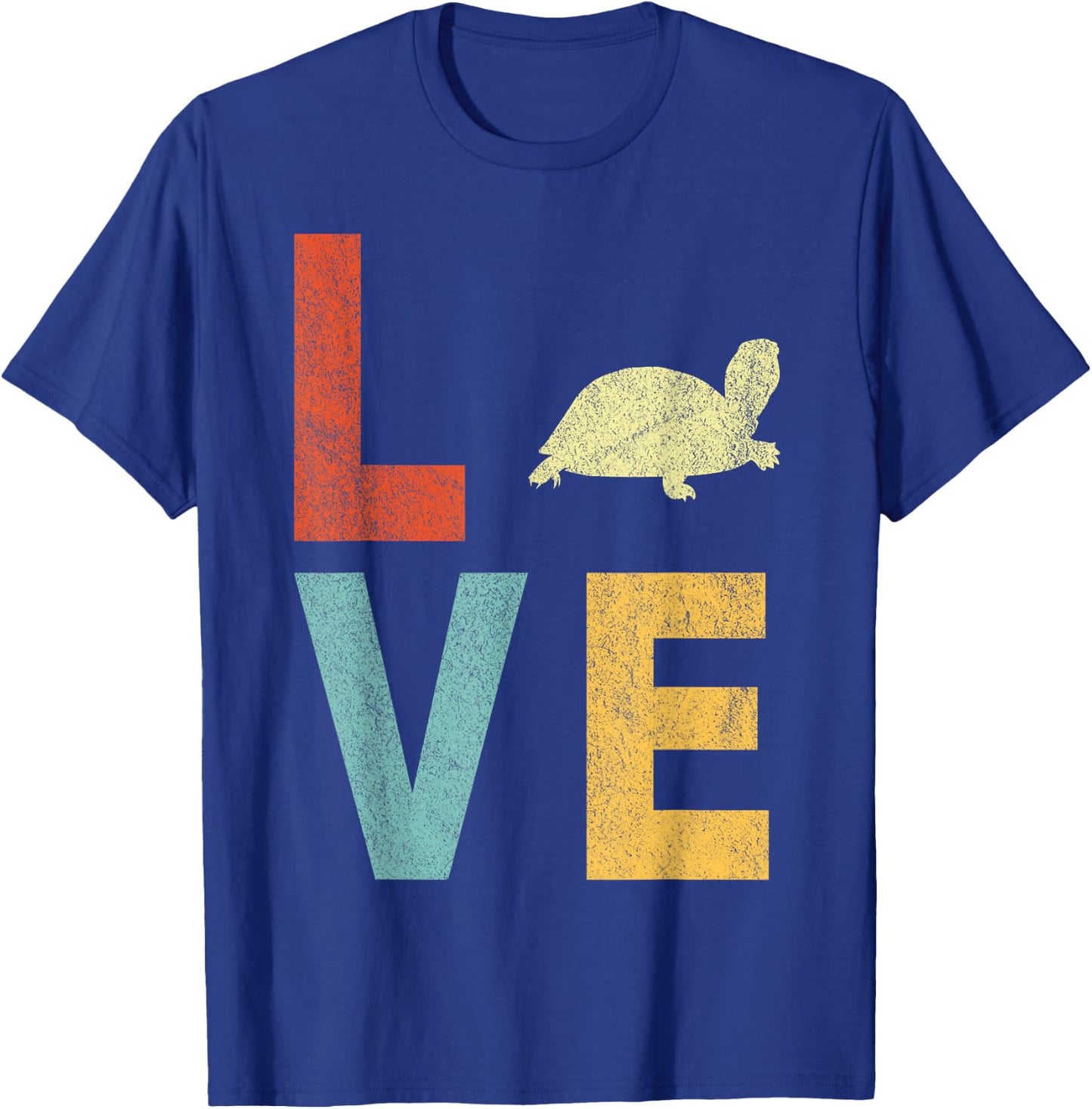 Love Tortoises Turtle Lover Funny Tortoise Quote Retro T-Shirt - T-Shirt | Royal