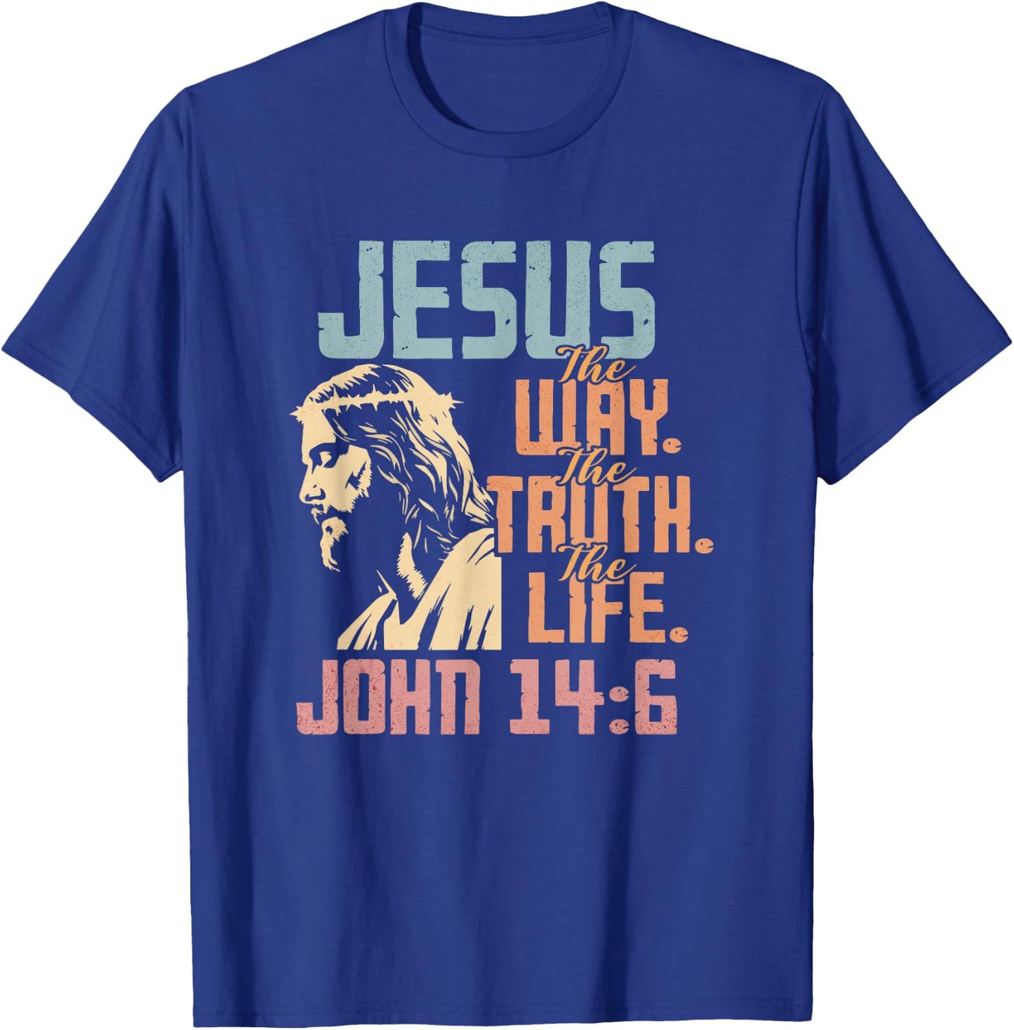 Jesus Men Women Kids Fun Christian Bible Faith Jesus T-Shirt - T-Shirt | Royal
