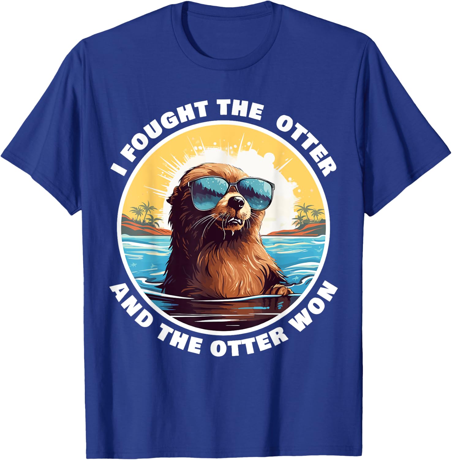 Otter 841 Surfing Otter 841 California Surf Board Otter 841 T-Shirt - T-Shirt | Royal