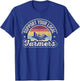Outta Sight! Vintage Retro Farm Local Food Patriotic Farming Farmer - Black, -Adults, Short Sleeve, , Small T-Shirt - T-Shirt | Royal