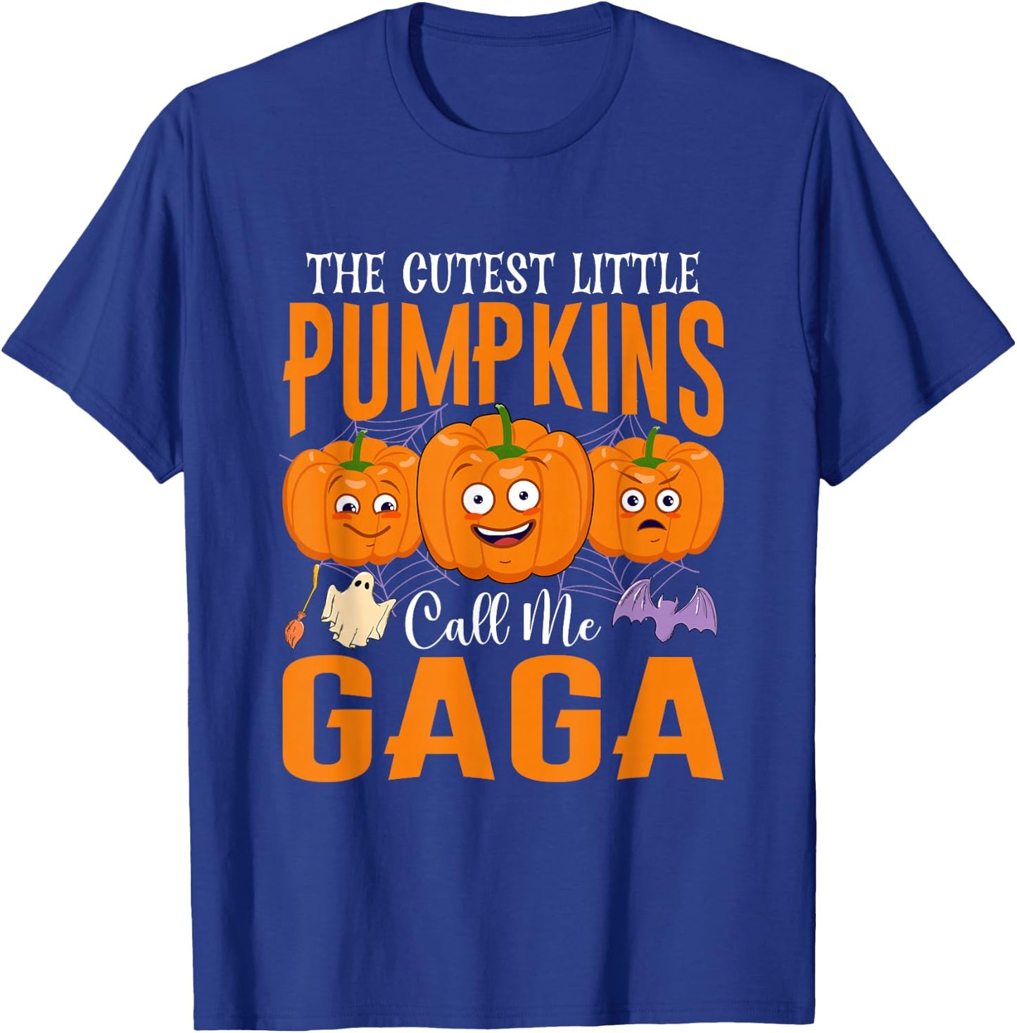 Halloween The Cutest Little Pumpkins Call Me Gaga Pumpkin T-Shirt - T-Shirt | Royal