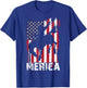 Merica 4th of July Horse Rodeo Cowboy USA Flag Patriotic Men T-Shirt - T-Shirt | Royal