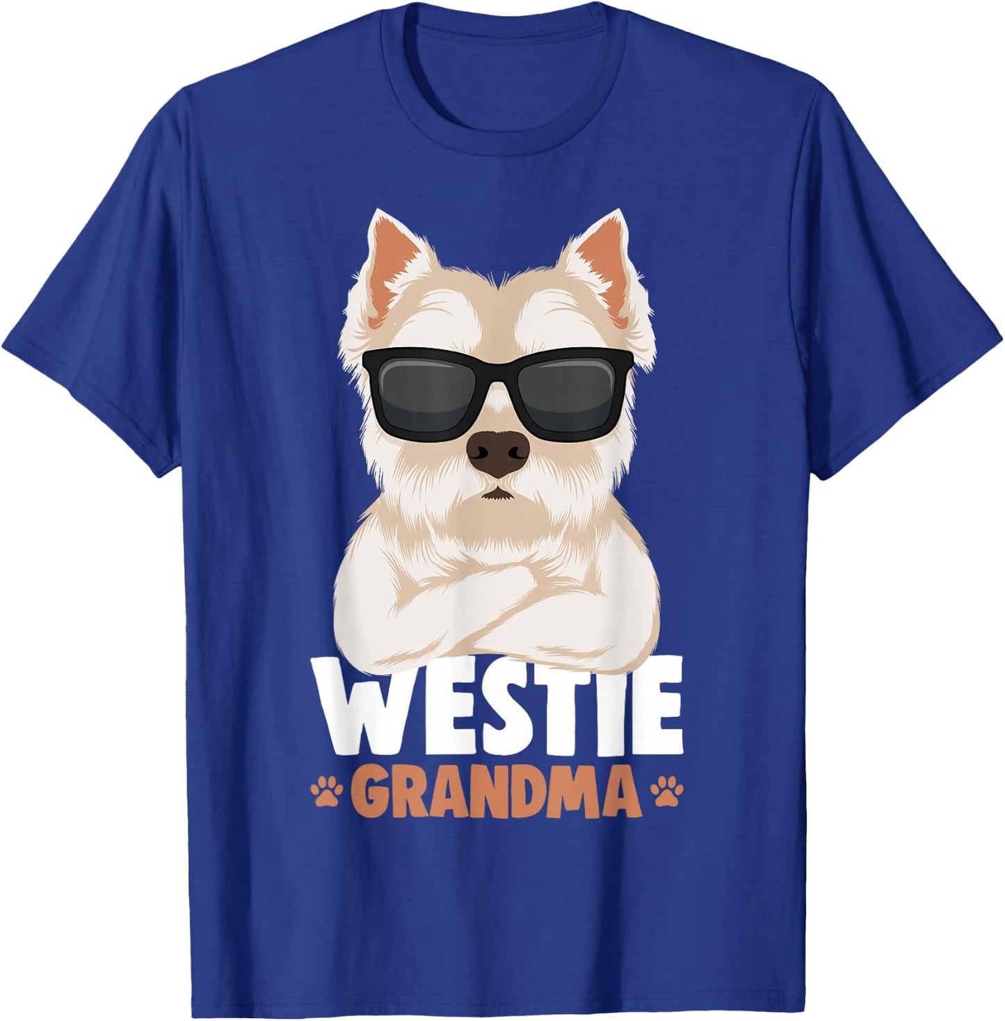 Westie Grandma West Highland White Terrier Dog Women T-Shirt - T-Shirt | Royal