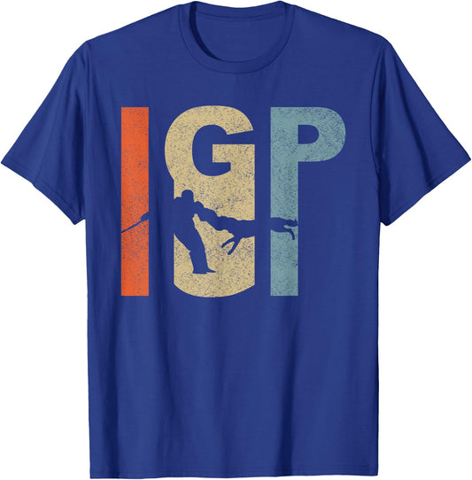 IGP Dog Protection Service IPO Training T-Shirt - T-Shirt | Royal