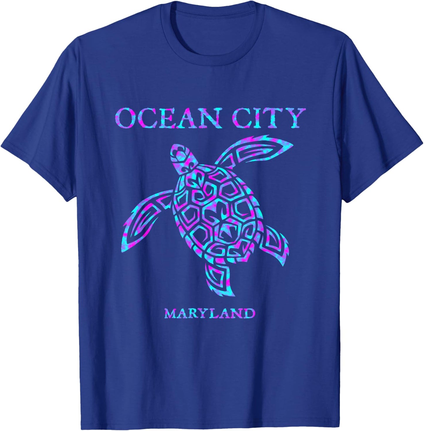 Ocean City Maryland Sea Turtle Boys Girls Toddler T-Shirt - T-Shirt | Royal