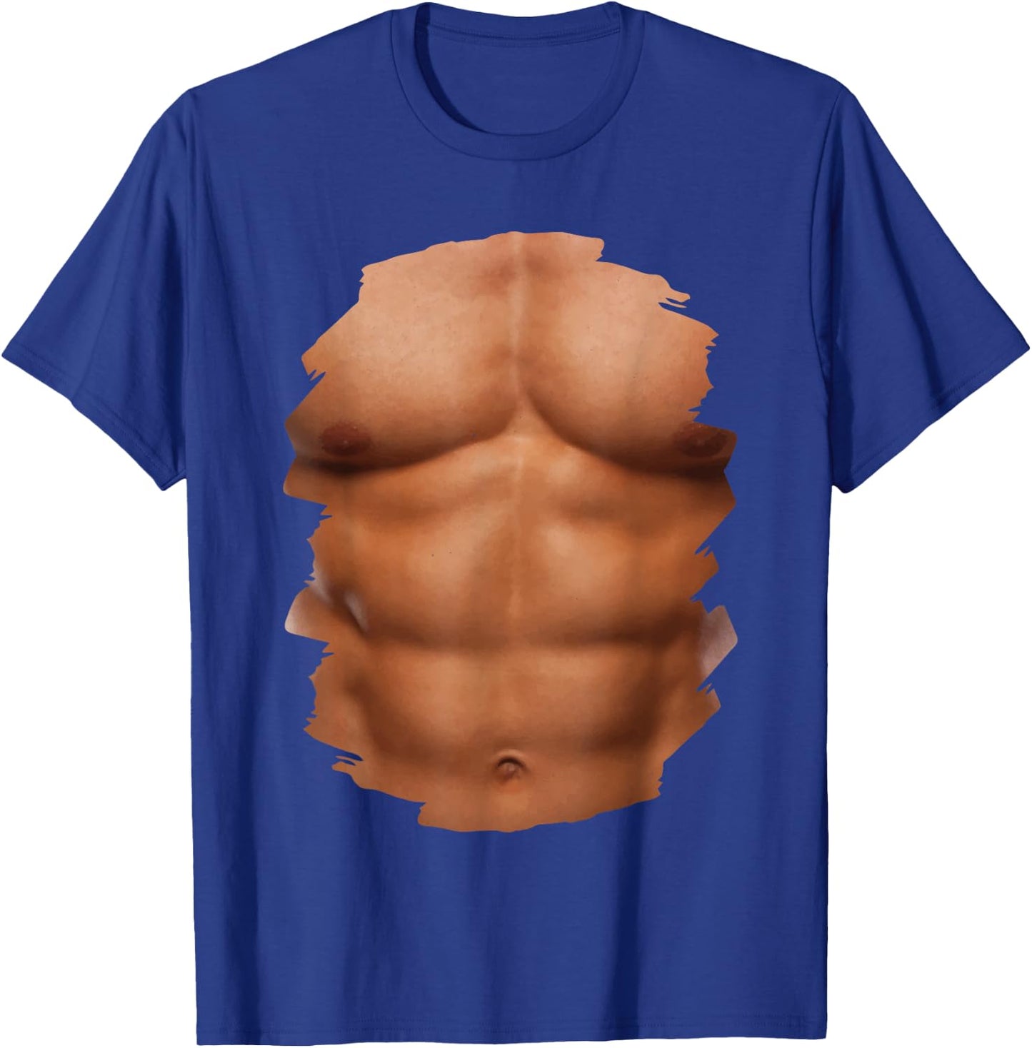 Chest Six Pack Muscles Bodybuilder 6 Abs Gym Funny Gift T-Shirt - T-Shirt | Royal