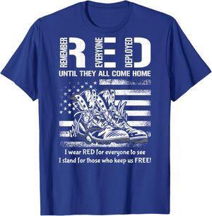 Vintage Red Friday Until They Come Home USA American Flag T-Shirt - T-Shirt | Royal