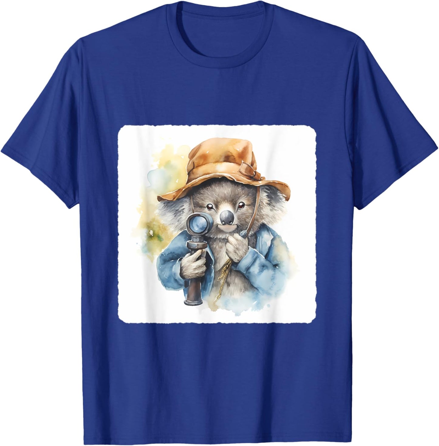 Koala Detective With A Spyglass. Investigation, Mystery T-Shirt - T-Shirt | Royal