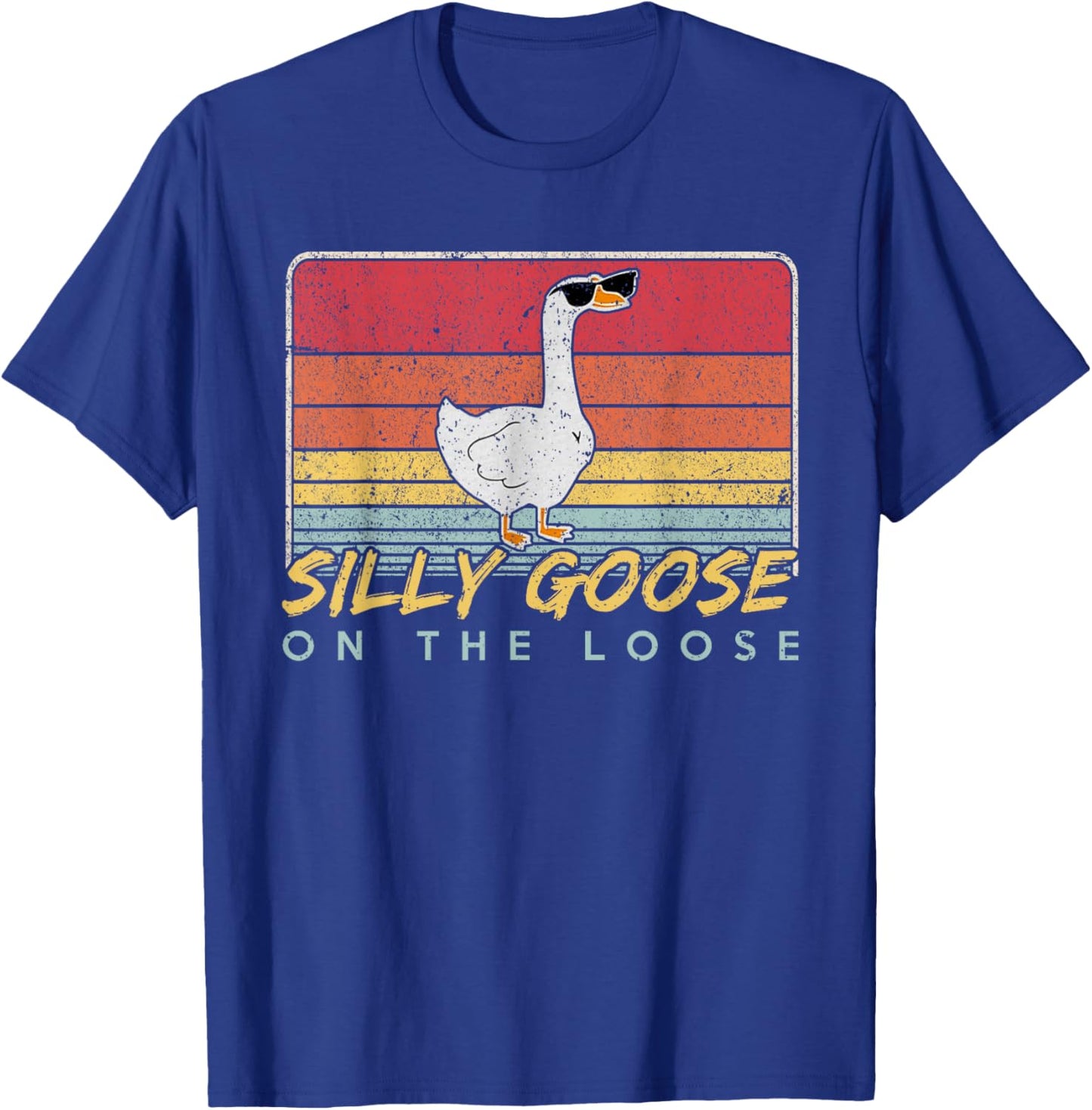 Graphic Men, Funny Shirts , Silly Goose T-Shirt - T-Shirt | Royal