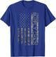 Funny Job Title Worker American Flag Supply Chain T-Shirt - T-Shirt | Royal