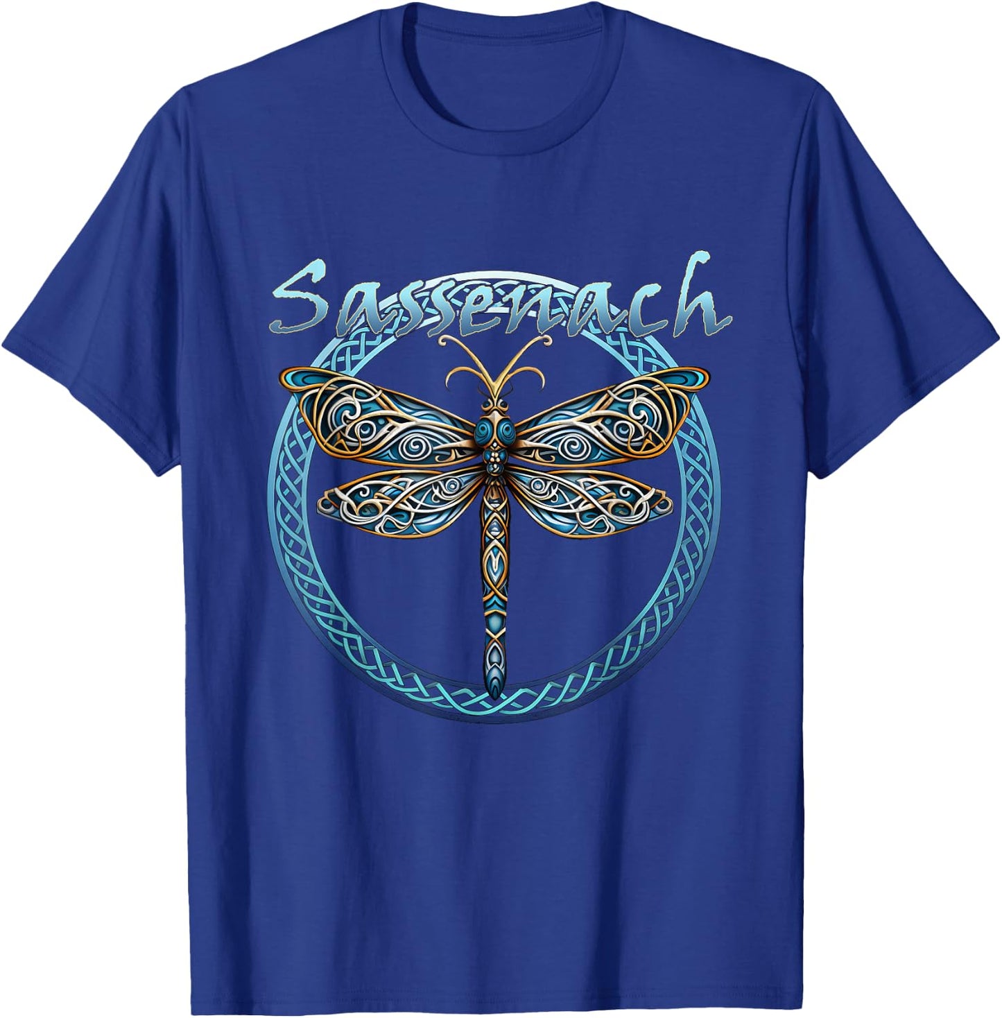Sassenach Gaelic Dragonfly Scottish Outlander T-Shirt - T-Shirt | Royal