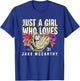 Just A Girl Who Loves Jake McCarthy Arizona MLBPA T-Shirt - T-Shirt | Royal