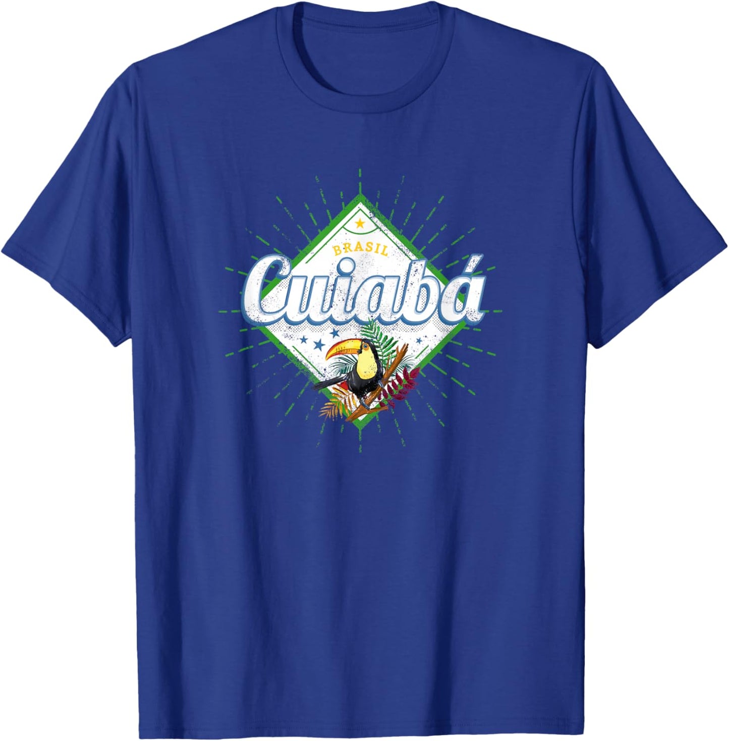 Cuiaba Mato Grosso Brazil Retro Toucan Vintage Souvenir T-Shirt - T-Shirt | Royal
