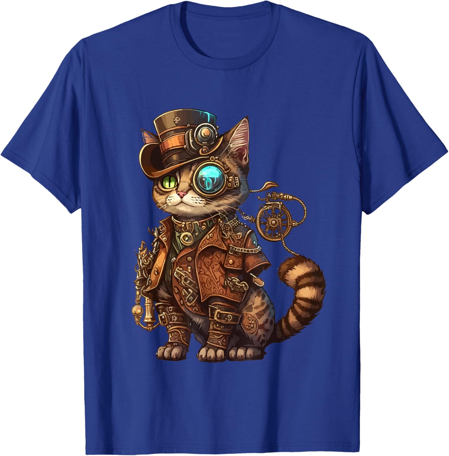 Steam Punk Cat Kitten Kitty Steampunk T-Shirt - T-Shirt | Royal