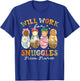 Retro Groovy Will Work For Snuggles NICU Nurse Leopard T-Shirt - T-Shirt | Royal