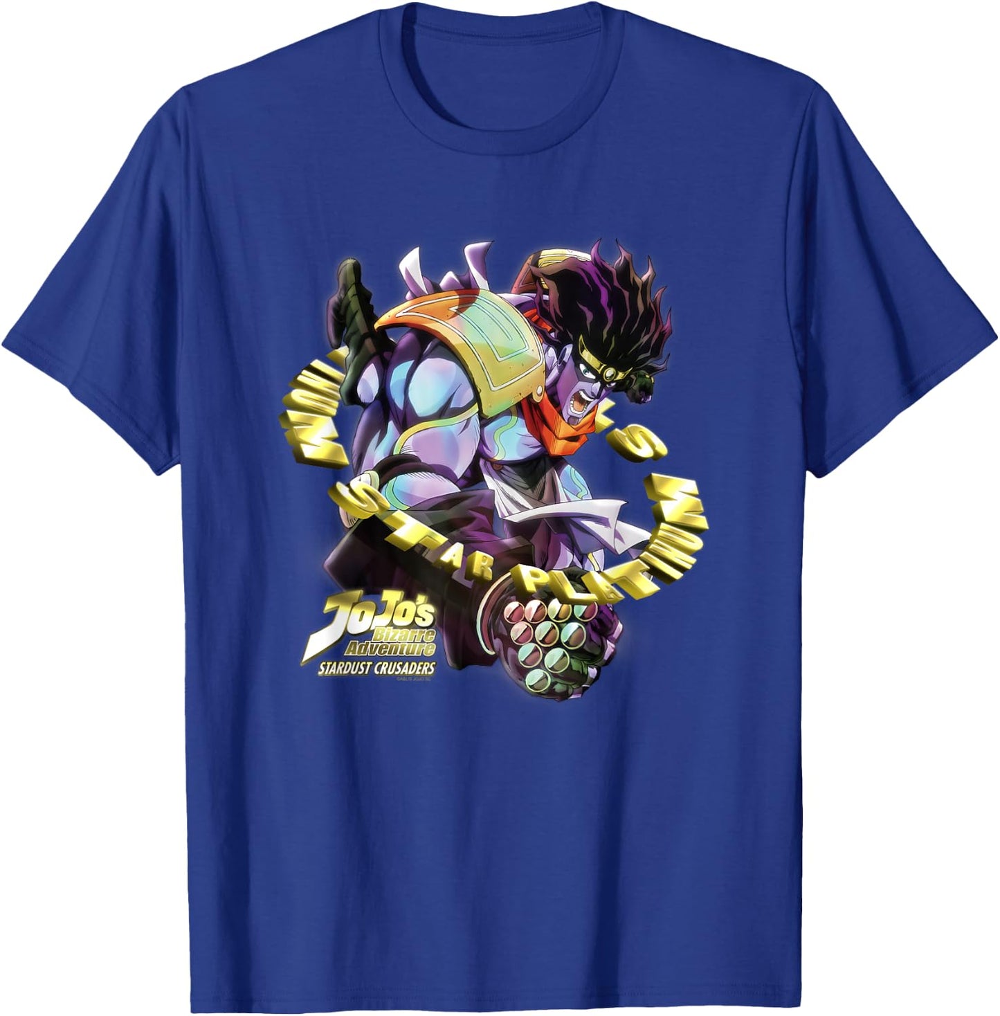 JoJo's Bizarre Adventure Stardust Crusaders Star Platinum T-Shirt - T-Shirt | Royal