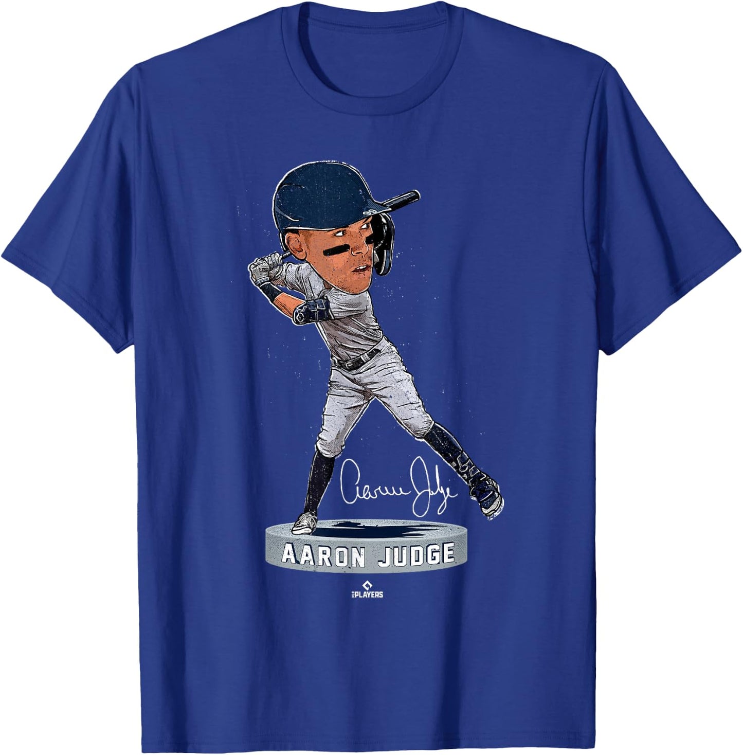 Bobblehead Aaron Judge New York MLBPA T-Shirt - T-Shirt | Royal